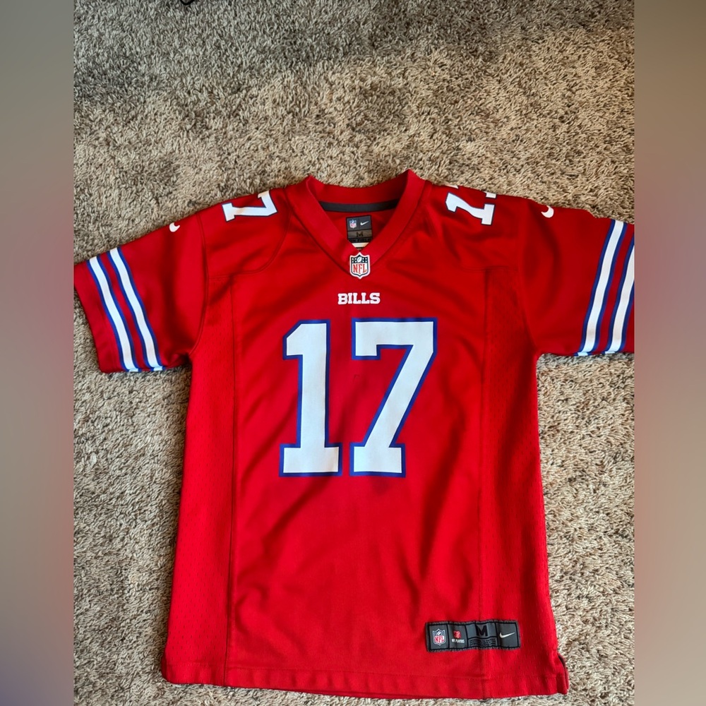 NFL Kids Red and Blue Josh Allen Bills Jersey